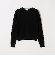 〈手洗い可能〉ループ ジャカード リブ ニット プルオーバー