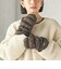 【SHIPS別注】TAION:〈手洗い可能〉SHIRRING MITTEN