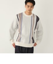 《予約》【一部WEB限定】〈手洗い可能〉モチフワ 総柄 ニット◆