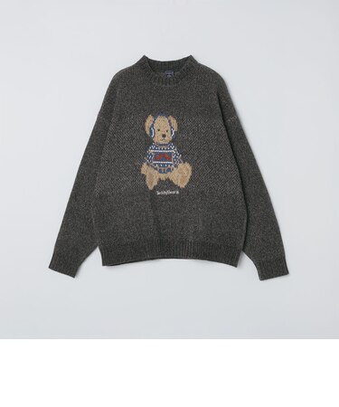 【一部WEB限定】〈洗濯機可能〉Teddybear(R) ジャカード モール ニット◇