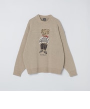 《予約》【一部WEB限定】〈洗濯機可能〉Teddybear(R) ジャカード モール ニット◆