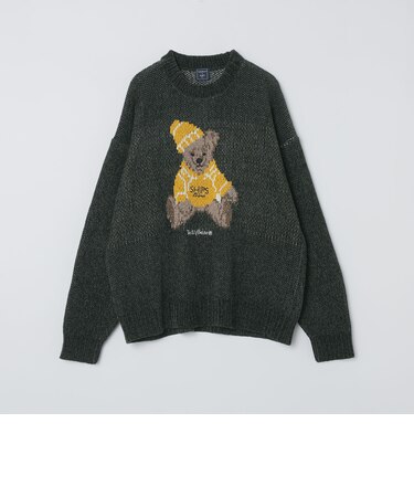 《予約》【一部WEB限定】〈洗濯機可能〉Teddybear(R) ジャカード モール ニット◆