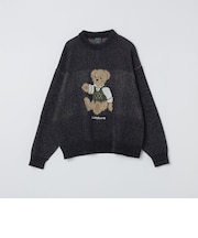 《予約》【一部WEB限定】〈洗濯機可能〉Teddybear(R) ジャカード モール ニット◆
