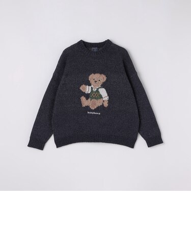 【一部WEB限定】〈洗濯機可能〉Teddybear(R) ジャカード モール ニット◇