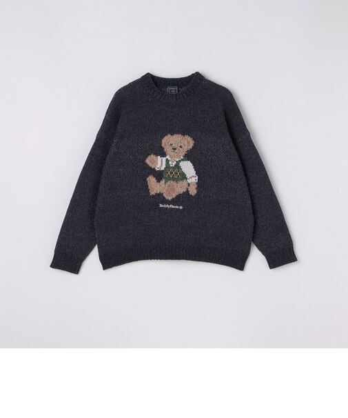 【一部WEB限定】〈洗濯機可能〉Teddybear(R) ジャカード モール ニット◇