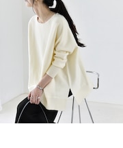 《予約》〈洗濯機可能〉ボートネック ワイド ニット プルオーバー 26AW