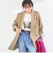 〈手洗い可能〉ポリエステル オックス メタル ボタン ジャケット(セットアップ対応可能)