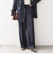 〈手洗い可能〉ポリエステル オックス タック パンツ（セットアップ対応可能）