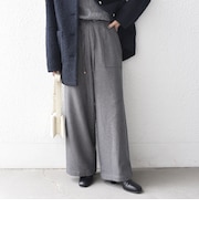 〈手洗い可能〉ウールライク ベイカー イージー パンツ（セットアップ対応可能）