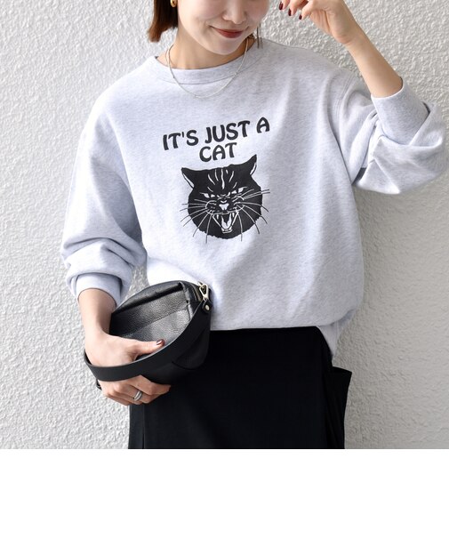【SHIPS any別注】THE KNiTS:〈洗濯機可能〉ロゴ プリント スウェット 26AW 2