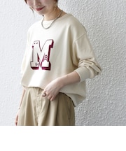 《予約》【SHIPS any別注】THE KNiTS:〈洗濯機可能〉ロゴ プリント スウェット 26AW 2