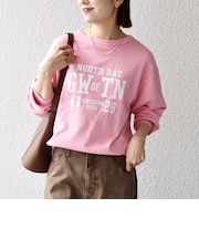 《予約》【SHIPS any別注】THE KNiTS:〈洗濯機可能〉ロゴ プリント スウェット 26AW 2