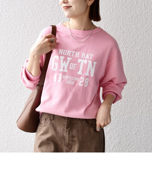 【SHIPS any別注】THE KNiTS:〈洗濯機可能〉ロゴ プリント スウェット 26AW 2