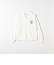 Collegiate Pacific:〈洗濯機可能〉Vネック ロゴ スウェット プルオーバー