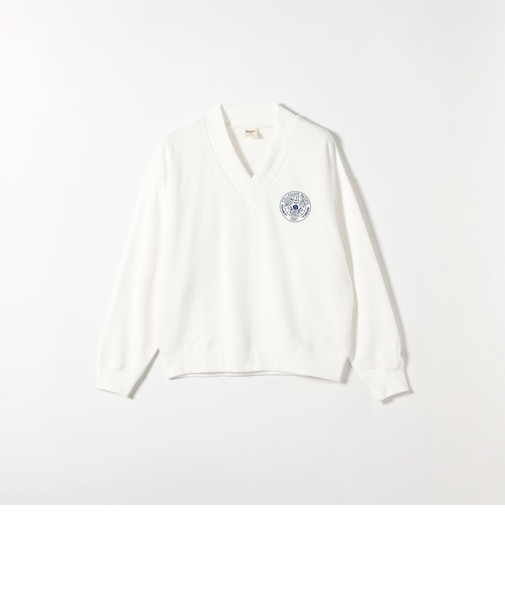 Collegiate Pacific:〈洗濯機可能〉Vネック ロゴ スウェット プルオーバー
