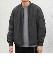 【WEB限定】〈撥水/防風等/洗濯機可能〉オールウェザー 中綿 MA-1 ブルゾン◆