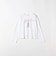 TRICOMER:〈洗濯機可能〉ロゴ プリント ロングスリーブ TEE