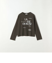 TRICOMER:〈洗濯機可能〉ロゴ プリント ロングスリーブ TEE