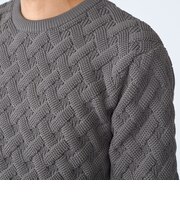 〈MADE IN JAPAN〉Amossa(R) ジャカード ニット