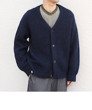 〈手洗い可能〉アルパカ ミックス シャギー  ニット カーディガン 26AW◆