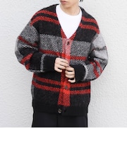 〈手洗い可能〉アルパカ ミックス シャギー  ニット カーディガン 26AW◆