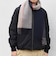 サープラスヤーン ウール カシミヤ リバーシブル パネル マフラー26AW◆