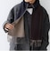 サープラスヤーン ウール カシミヤ リバーシブル パネル マフラー26AW◆