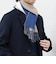 サープラスヤーン ウール カシミヤ リバーシブル パネル マフラー26AW◆