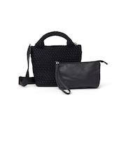 ポーチ付き メッシュ 2WAY ショルダー トート バッグ