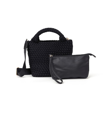 ポーチ付き メッシュ 2WAY ショルダー トート バッグ