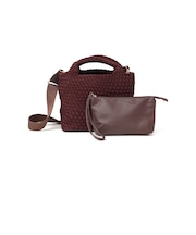 ポーチ付き メッシュ 2WAY ショルダー トート バッグ