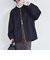 《予約》PURE WOOL ボトルネック コクーン ジップ ミディ コート
