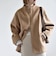 《予約》PURE WOOL ボトルネック コクーン ジップ ミディ コート