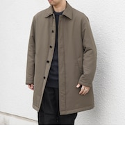 【WEB限定】SORONA(R) 中綿 ミニマル ステンカラー コート◆