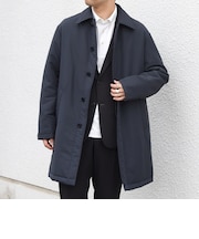 【WEB限定】SORONA(R) 中綿 ミニマル ステンカラー コート◆