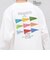 SNOOPY コラボ ヴィンテージライク ペナント グラフィック プリント Tシャツ(ロンT)◇