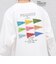 SNOOPY コラボ ヴィンテージライク ペナント グラフィック プリント Tシャツ(ロンT)◇