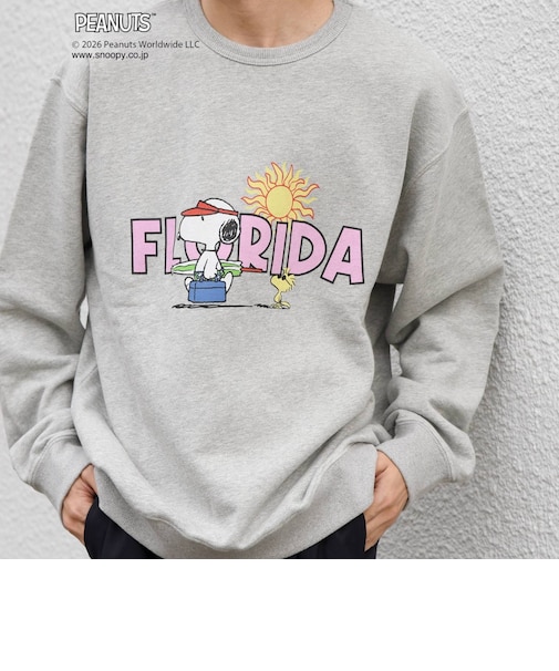 SNOOPY コラボ アメリカン ロケーション グラフィック プリント スウェット◇