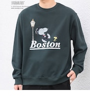 SNOOPY コラボ アメリカン ロケーション グラフィック プリント スウェット◆