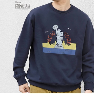 SNOOPY コラボ アメリカン ロケーション グラフィック プリント スウェット◇
