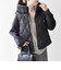 【WEB限定】キルティング コンビ フーディー ジップ ブルゾン