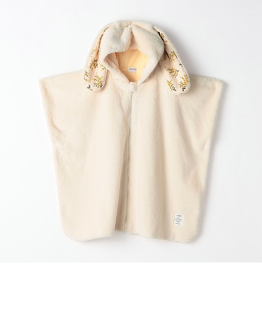 【WEB限定】〈手洗い可能〉耳付き フェイクファー ポンチョ（BABY）◇