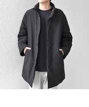 【WEB限定】〈撥水/防風等〉多機能  スタンドカラー ハーフ ダウン コート◆