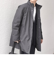 【WEB限定】〈撥水/防風等〉多機能  スタンドカラー ハーフ ダウン コート◆