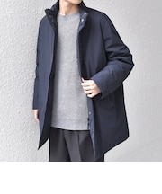 【WEB限定】〈撥水/防風等〉多機能  スタンドカラー ハーフ ダウン コート◆