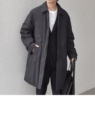 〈撥水/防風等〉多機能 ワッシャーナイロン ステンカラー ダウン コート◇