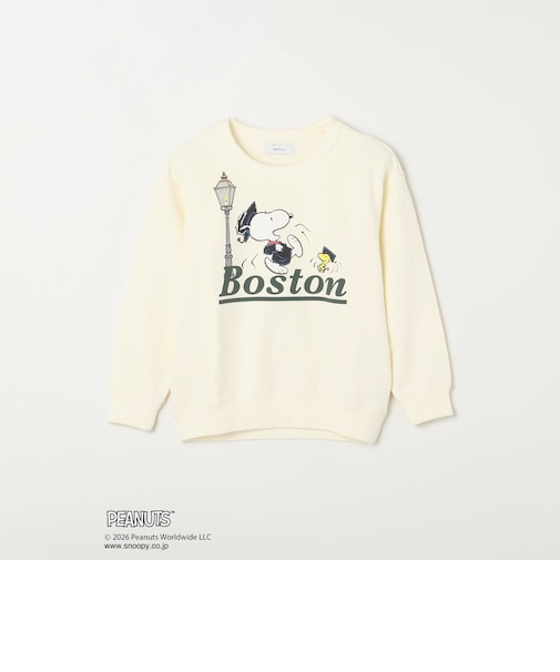 SNOOPY コラボ アメリカン ロケーション グラフィック プリント スウェット<KIDS>