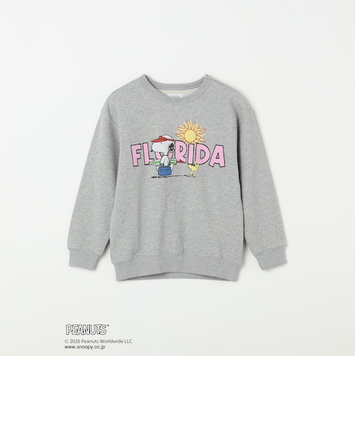 SNOOPY コラボ アメリカン ロケーション グラフィック プリント スウェット<KIDS>