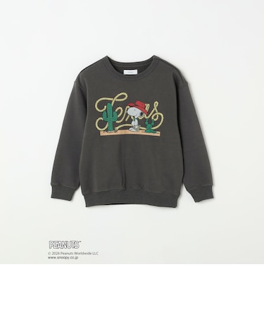 SNOOPY コラボ アメリカン ロケーション グラフィック プリント スウェット<KIDS>