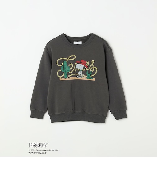 SNOOPY コラボ アメリカン ロケーション グラフィック プリント スウェット<KIDS>